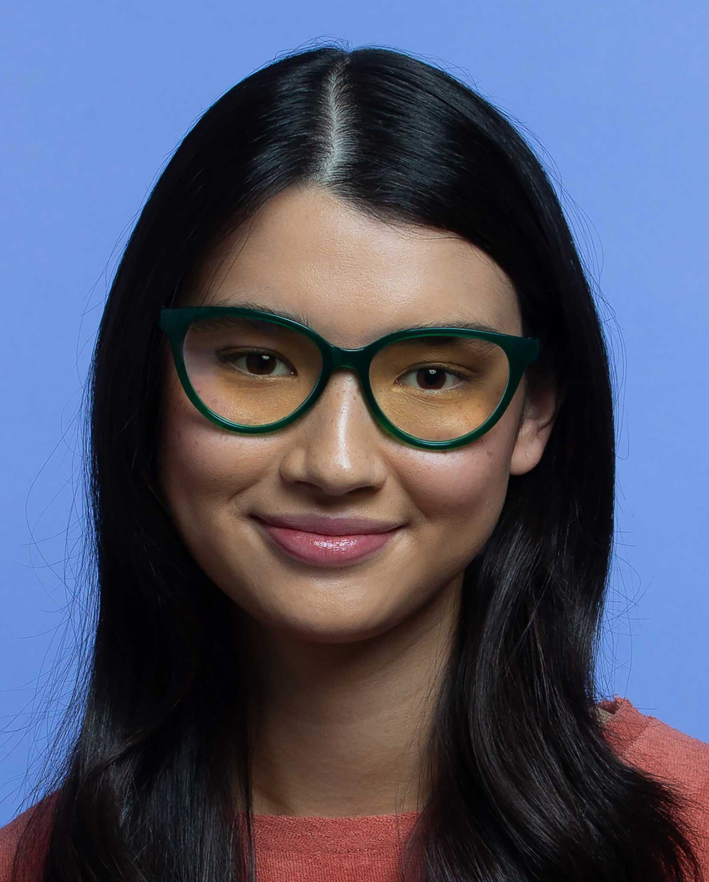 NEW The Book Club The Art of Snore Navy Cateye Blue Light Glasses The Book Club The Art of Snore Plastic Cat-Eye Reading  main image 4