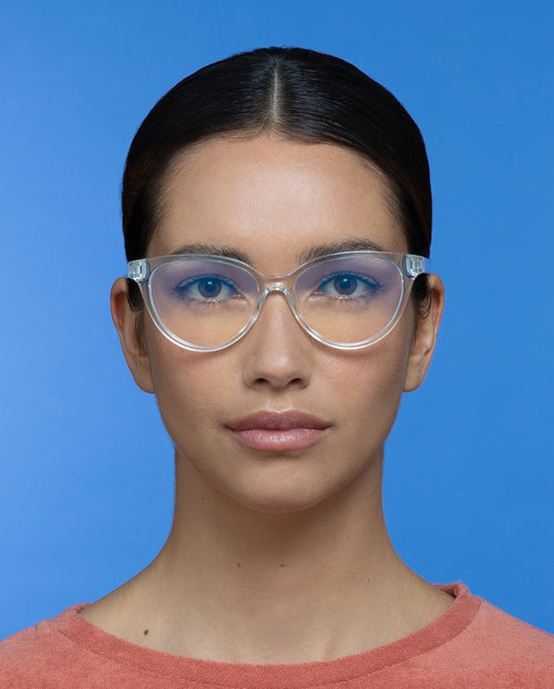 Flaunt Semi-Rimless Women's Anti-Blue Light Glasses –