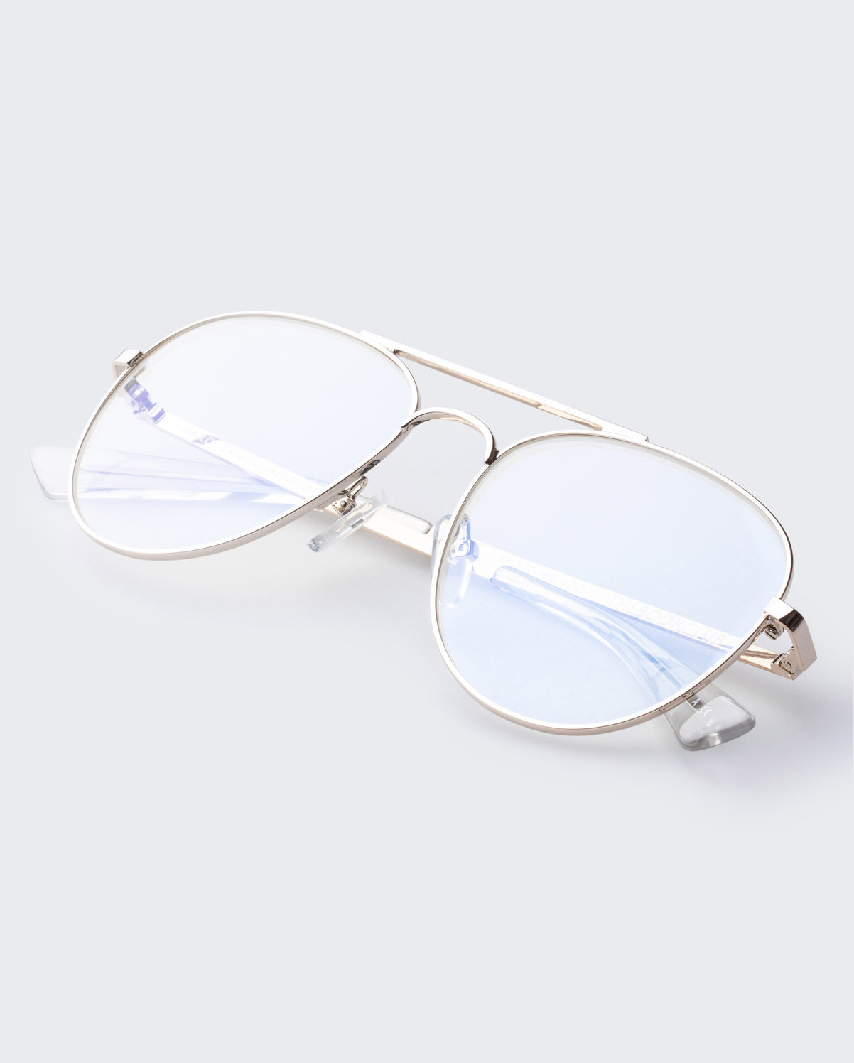 61mm Oversize Modern Flat Top Thin Lightweight Clear Aviator - Sunglass Spot